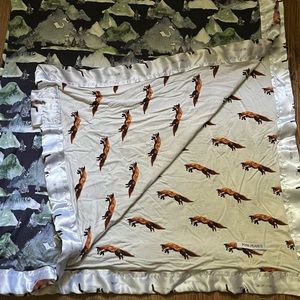 Posh Peanut Luxette Patoo Blanket - Mountains and Foxes